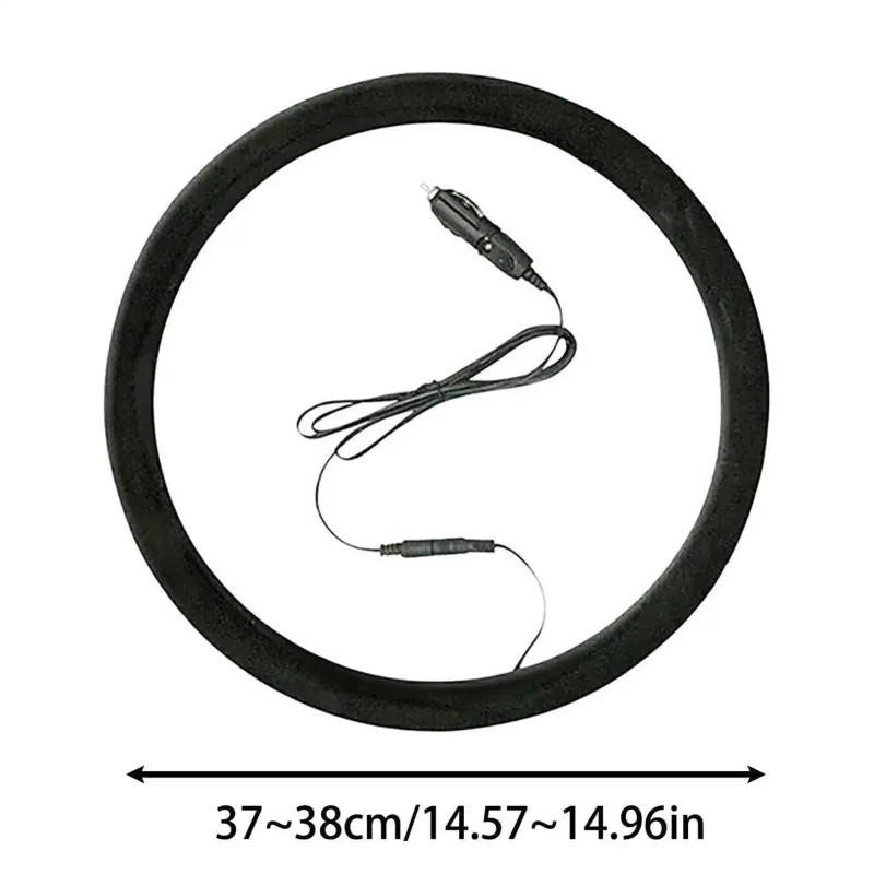 38cm Heated Steering Wheel Cover 6