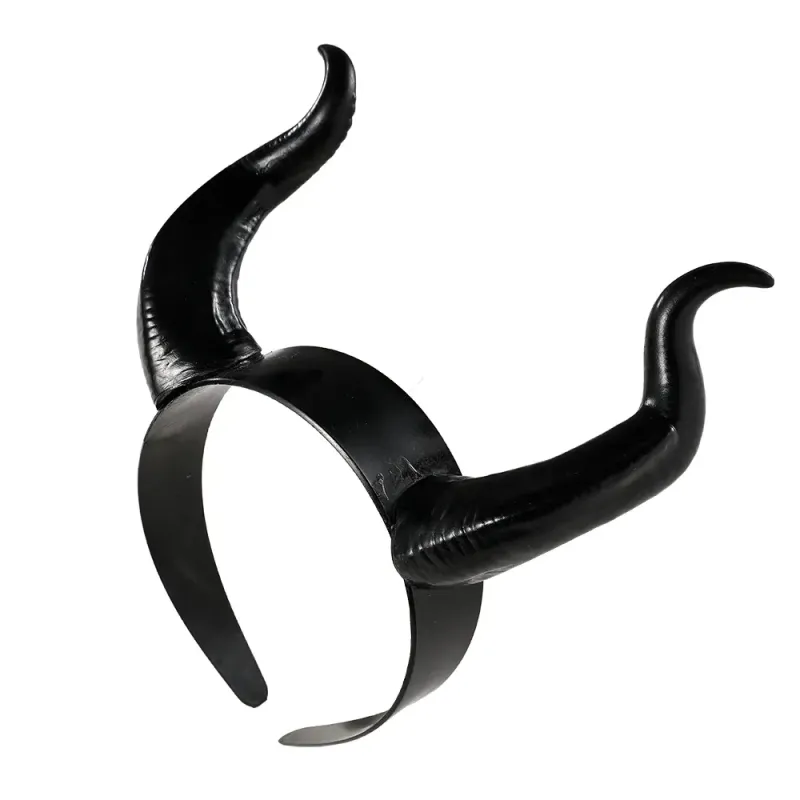 Black Devil Horns Cosplay Headband 2