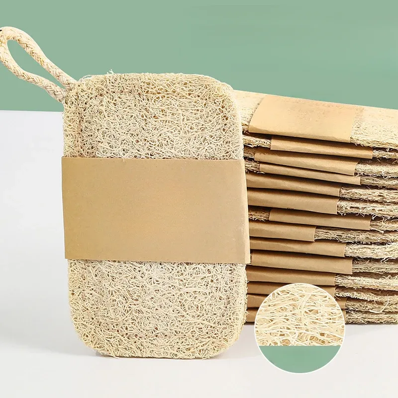 Natural Loofah Exfoliating Sponges 6-Pack 1