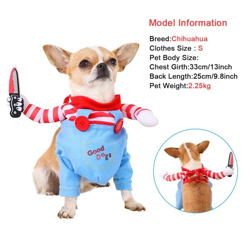 Funny Halloween Pet Costume Jumpsuit 4