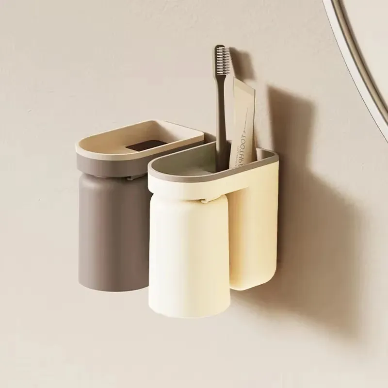 No Drill Toothbrush Organizer Rack 4
