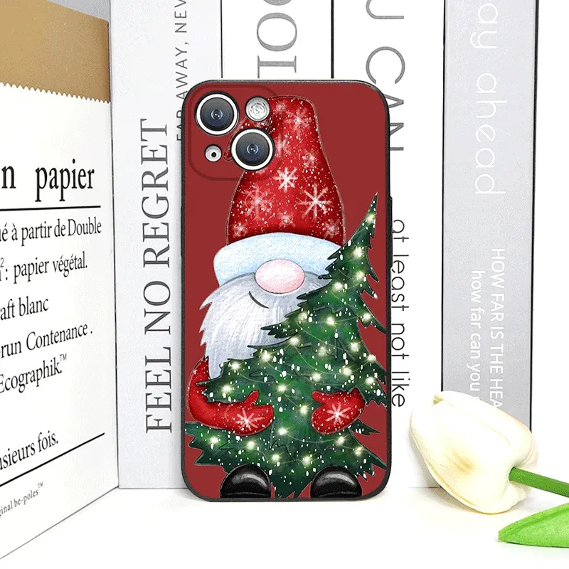 Christmas Santa Tree iPhone Case 3