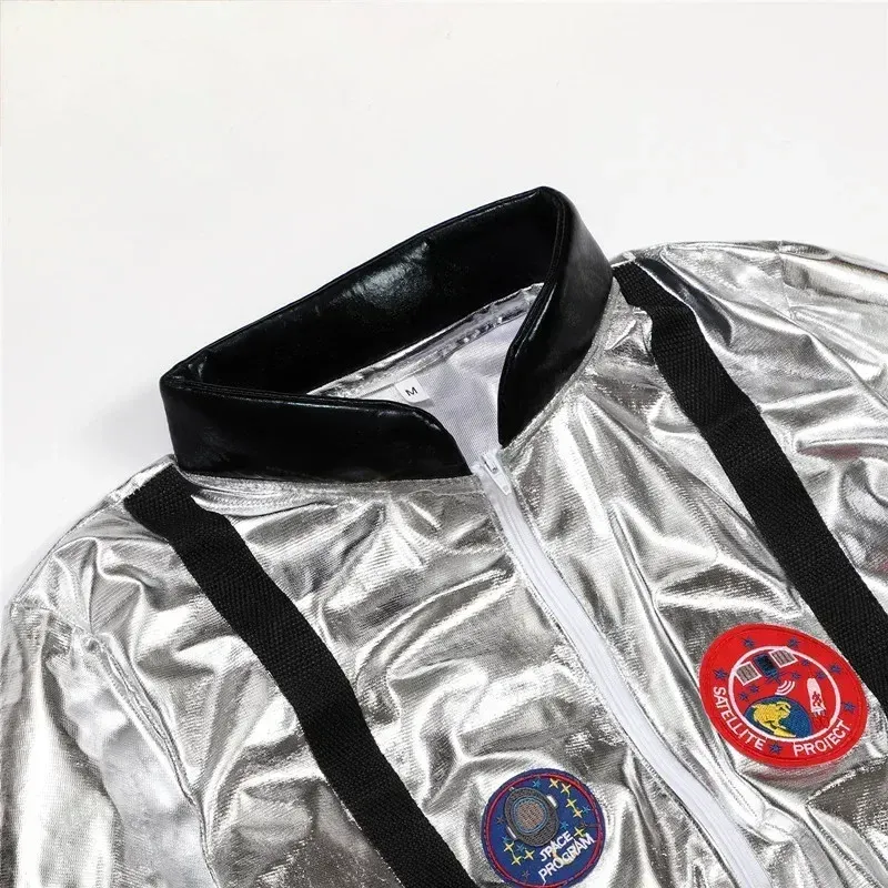 Kids Silver Astronaut Costume 3