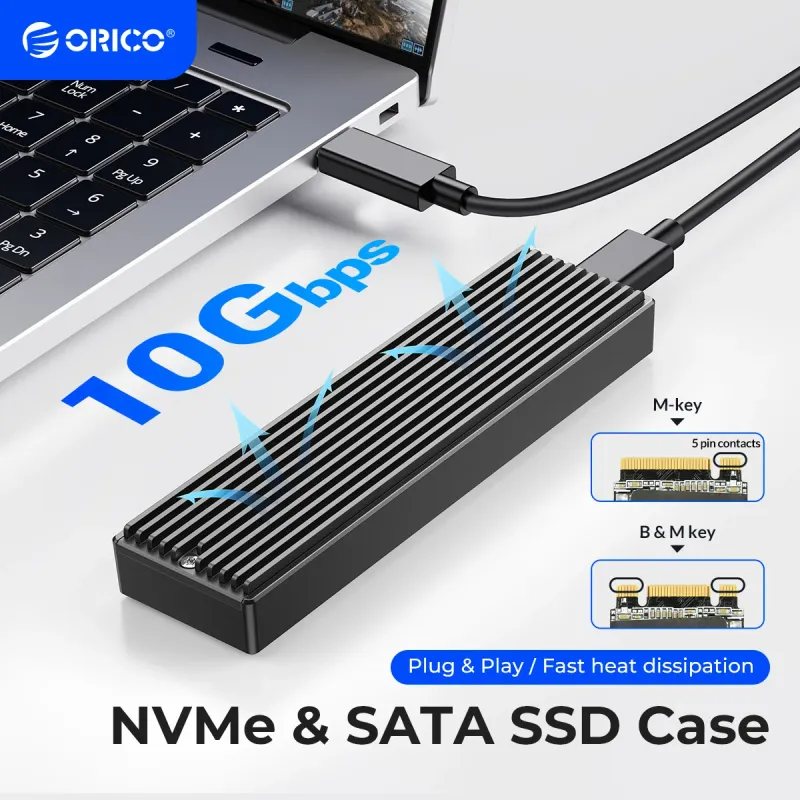 ORICO M.2 SSD Enclosure - USB-C 10Gbps 1