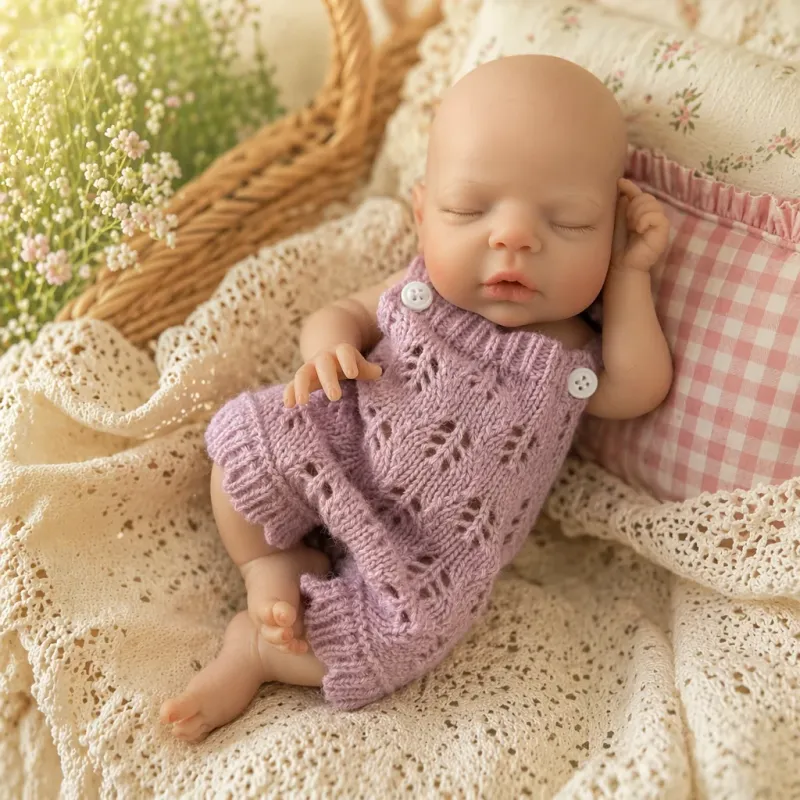 25cm Silicone Reborn Baby Girl Doll 3