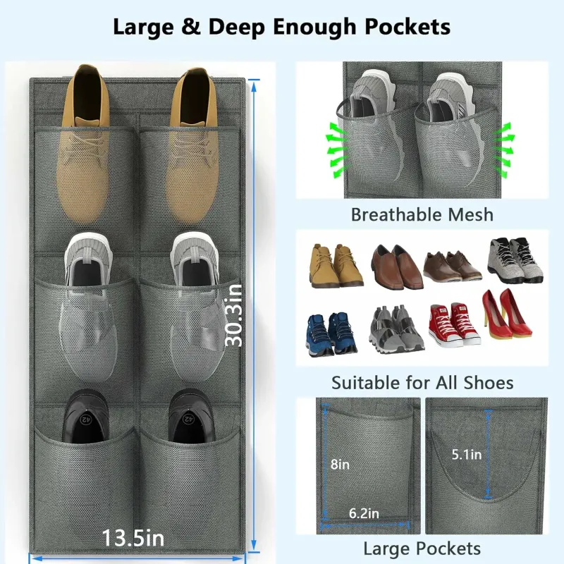 Hanging Shoe Organizer 2-Pack 3