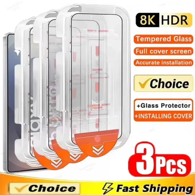 3Pcs Tempered Glass Screen Protector Pack 1