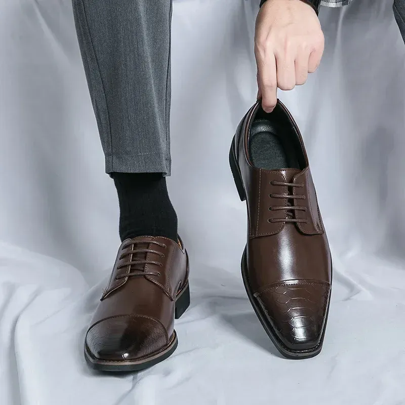 Italian Leather Oxford Dress Shoes 4