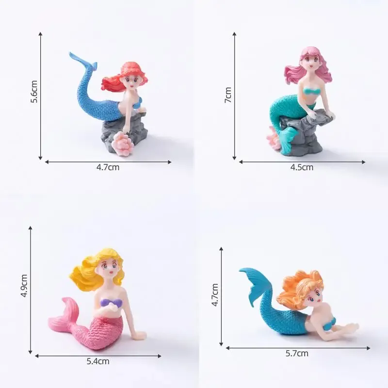 Little Mermaid Aquarium Figurine Set 5