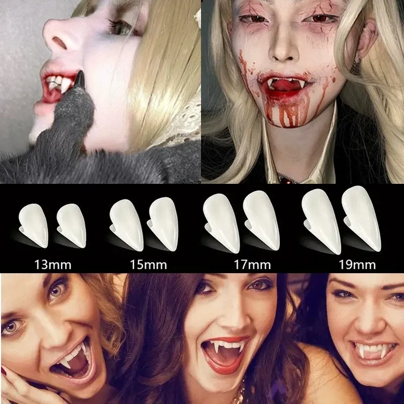 TOPGRILLZ Resin Vampire Fangs with Glue 1