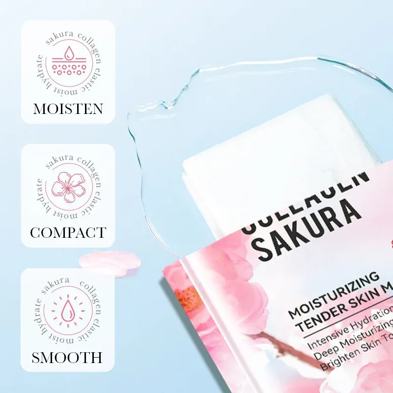 SADOER Sakura Collagen Face Masks 5-Pack 3