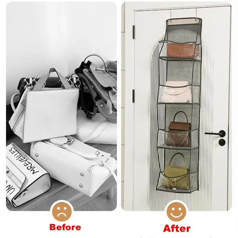 Over Door Storage Organizer with Mesh Pockets 4