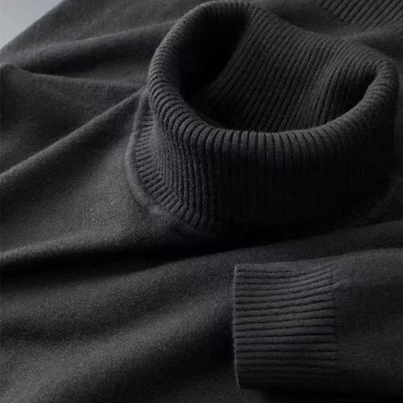 Men's Knitted Turtleneck Pullover Sweater 5