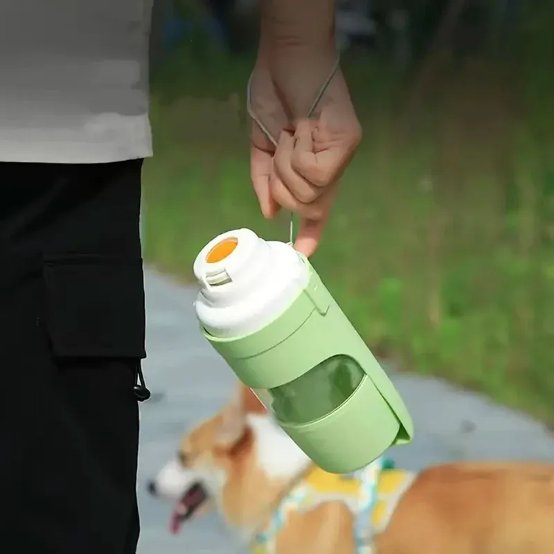 2-in-1 Foldable Pet Water Bottle & Food Bowl 5