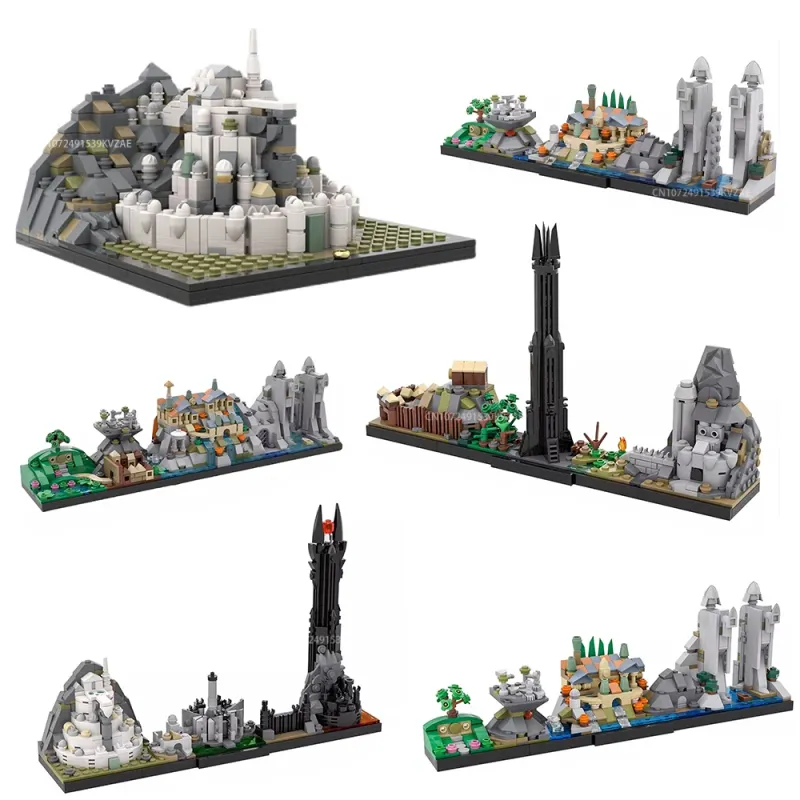 Minas Tirith City Architecture Building Set 1