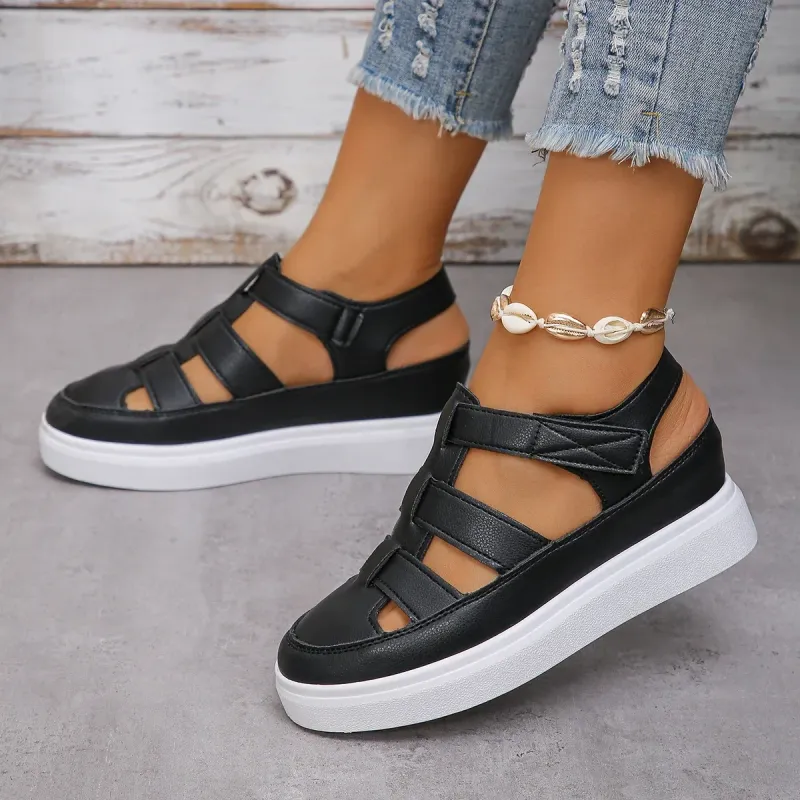 Women's Hollow Wedge Gladiator Sandals 5