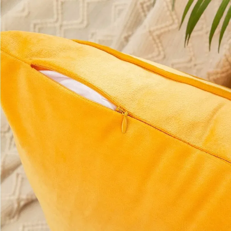 Fall Velvet Striped Throw Pillow Cover 5