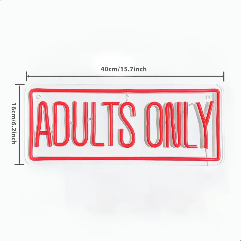 Adults Only Neon LED Sign 3