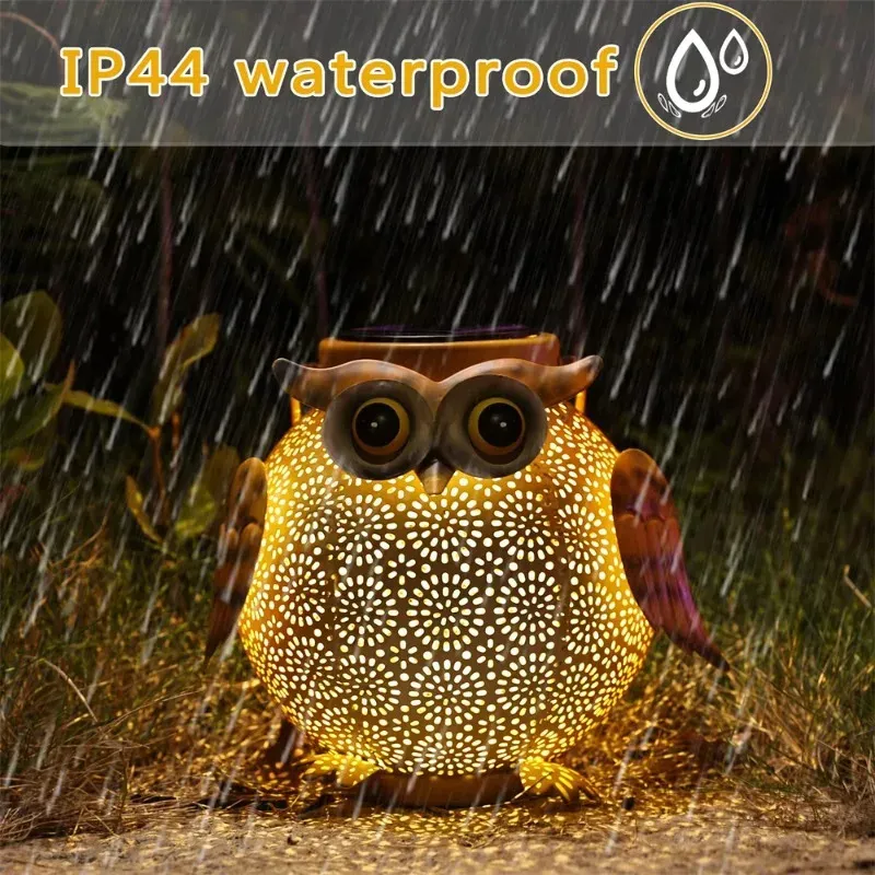 Owl Solar Lantern Outdoor Light 6
