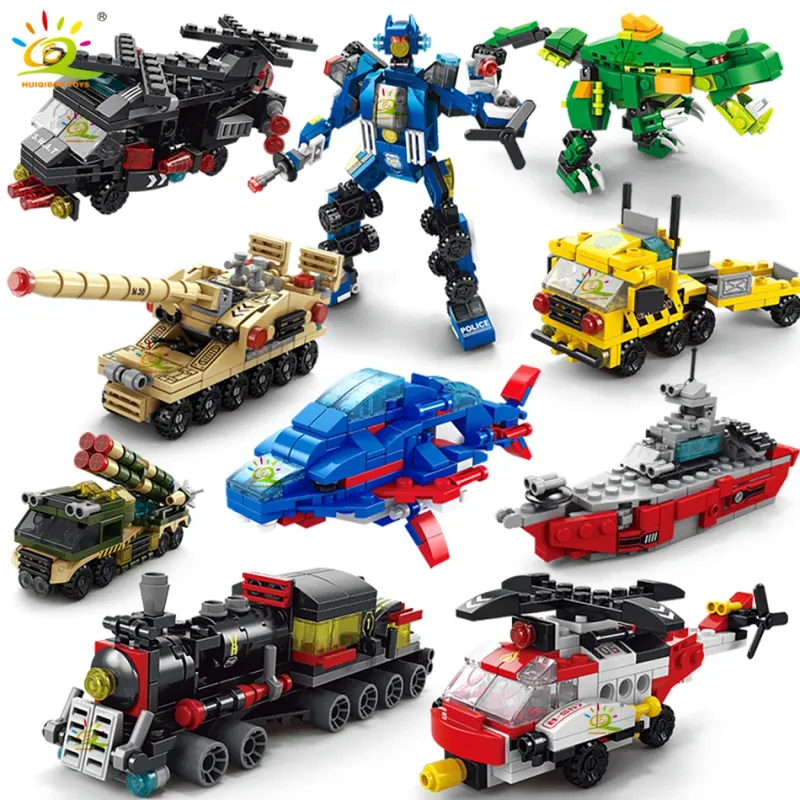 6-in-1 City Engineering Building Blocks Set 1