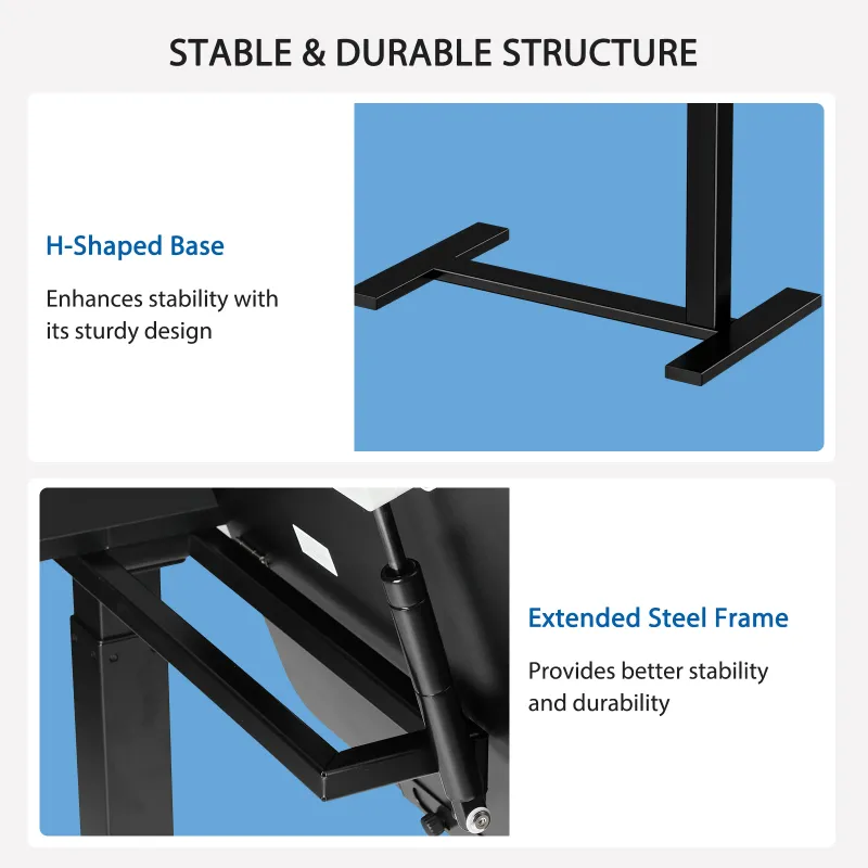 JHK Overbed Bedside Flip Lap Desk 5