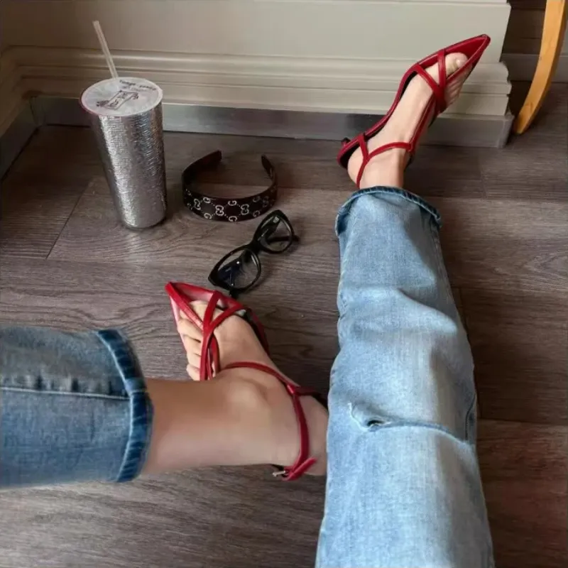 Narrow Band Gladiator Summer Sandals 2