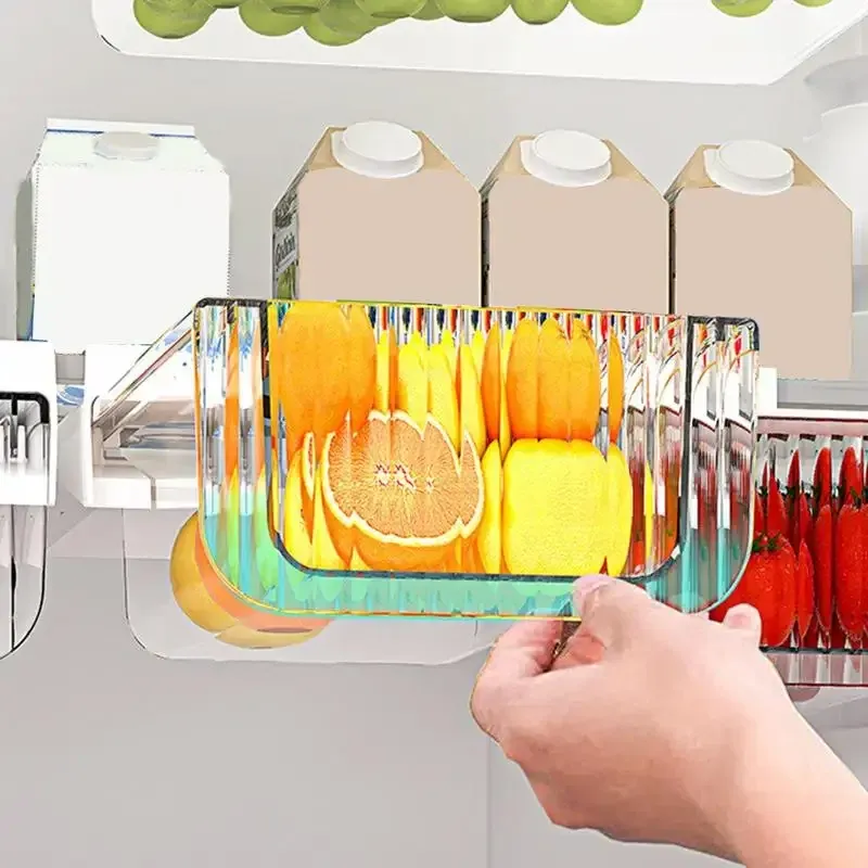 Clear Stackable Fridge Organizer Bins 3