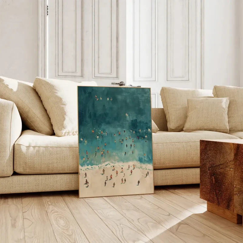 Summer Ocean Swimming Canvas Art 6