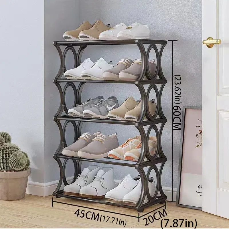 4-6 Tier Metal Shoe Rack Tower 4