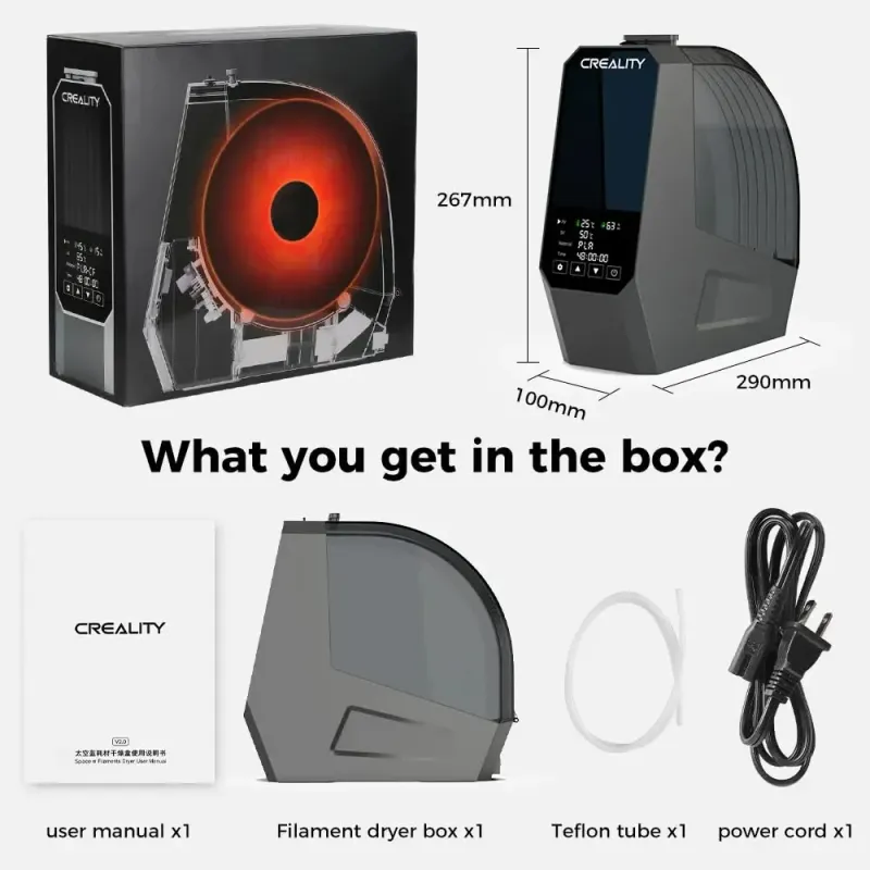 Creality Space Pi Filament Dryer 6