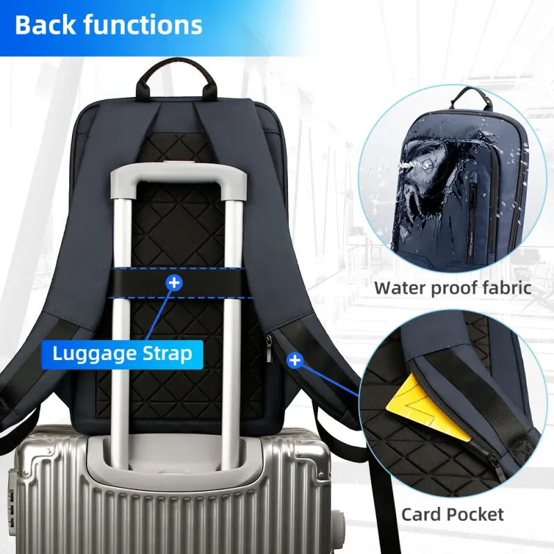 HK Slim Waterproof Laptop Backpack 2