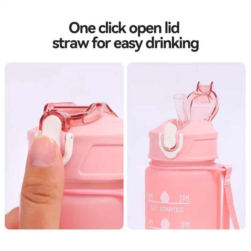700ml Rainbow Sports Straw Water Bottle 5
