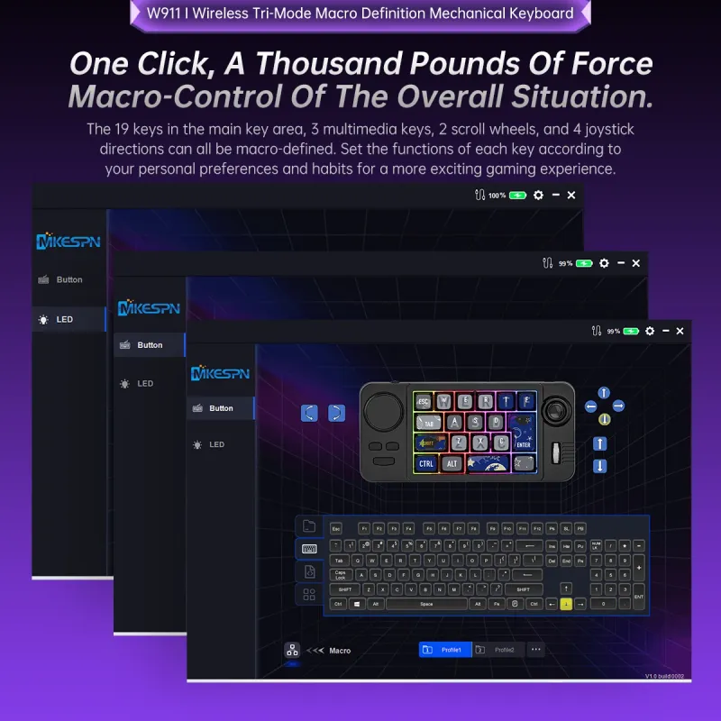 3-Mode Bluetooth Mechanical Macro Keypad 3