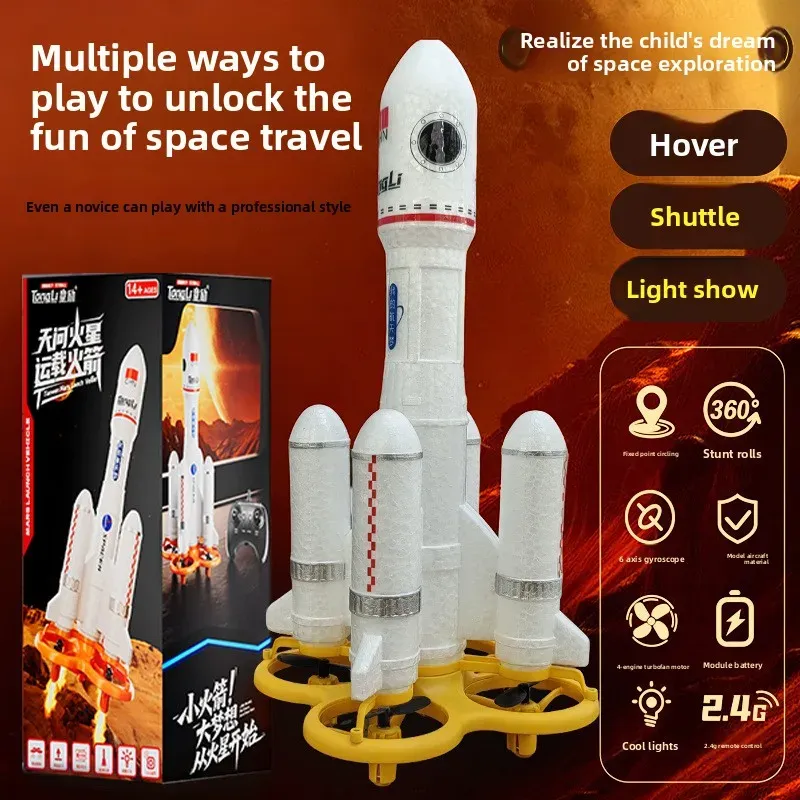 Mini RC Space Rocket Drone Toy 2