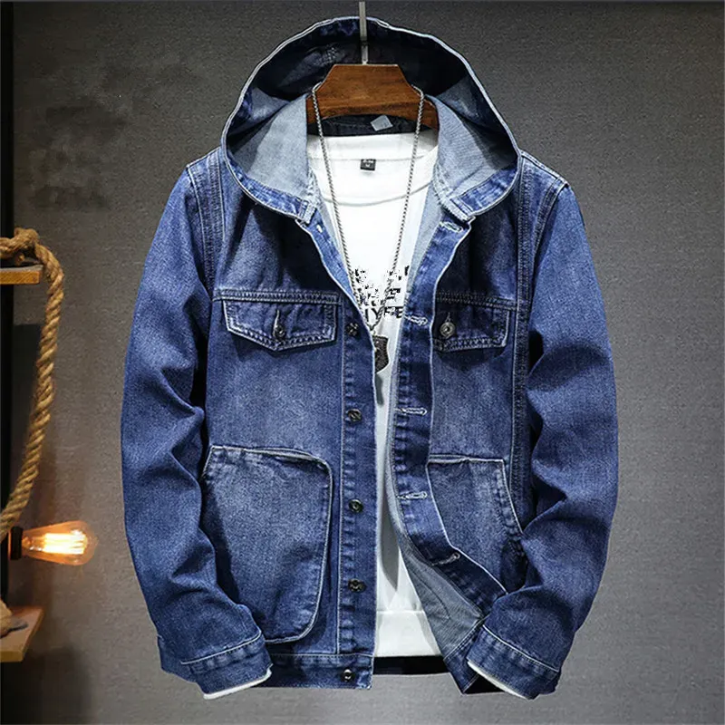 Men's Hooded Denim Jacket 3