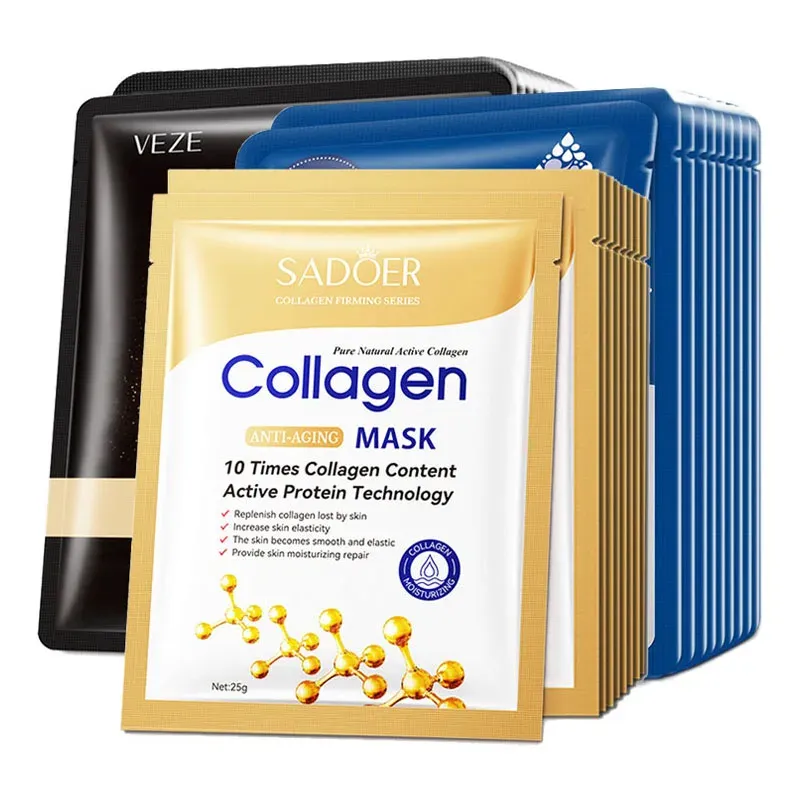 20pcs Hyaluronic Acid Collagen Face Masks 1
