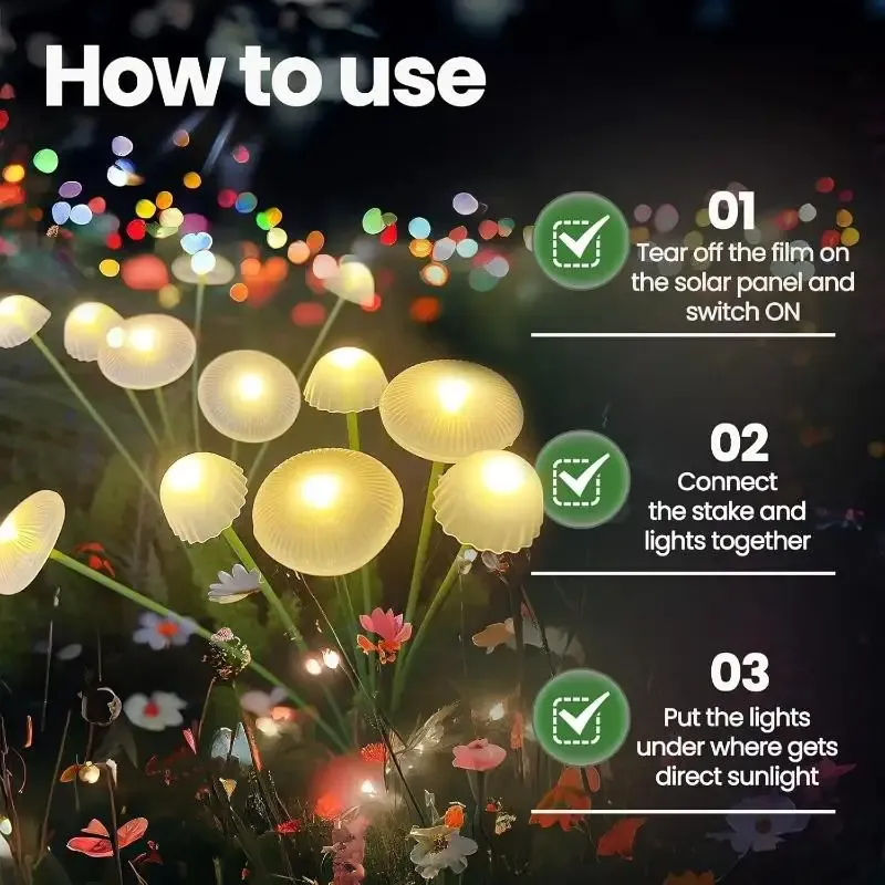 Solar Firefly Garden Stake Lights 2