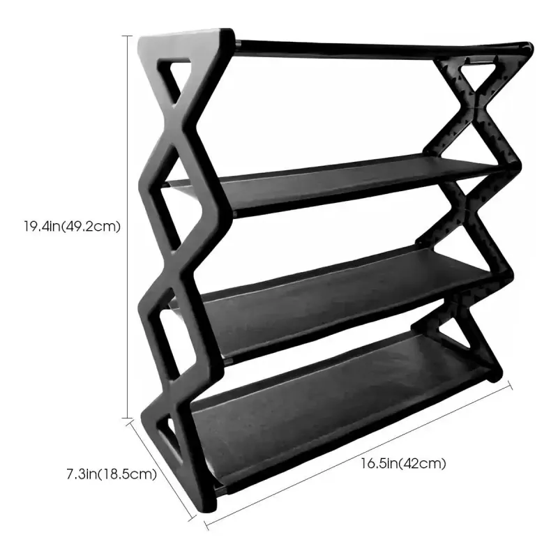 4-Tier X-Type Shoe Storage Rack 6