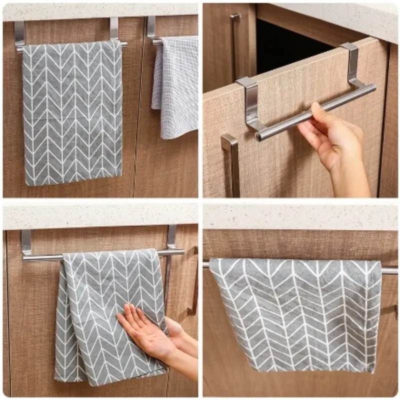Stainless Steel Over-Door Towel Rack 5