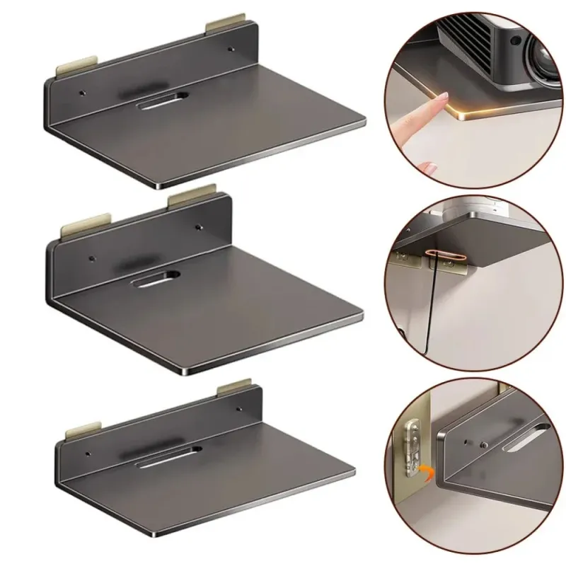 Wall-Mounted Media Equipment Organizer 5