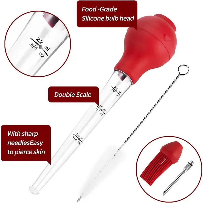Turkey Baster Meat Injector Kit 5