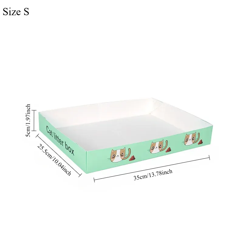 Disposable Foldable Cat Litter Box Set 2