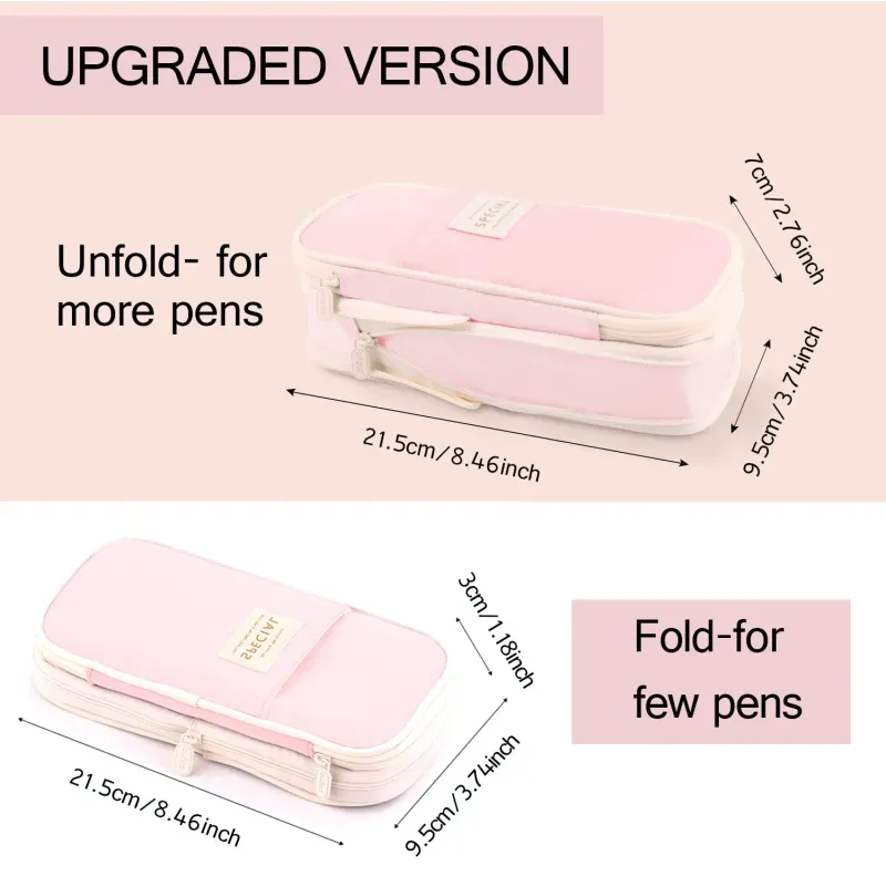Kawaii Pencil Cases Large Capacity Pencil Bag Pouch Holder Box for Girls Office Students Organizer School Stationery Supplies 2
