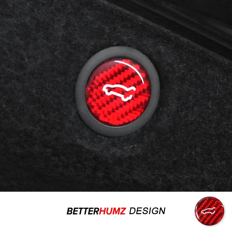 Carbon Fiber Trunk Switch Trim for Tesla 1