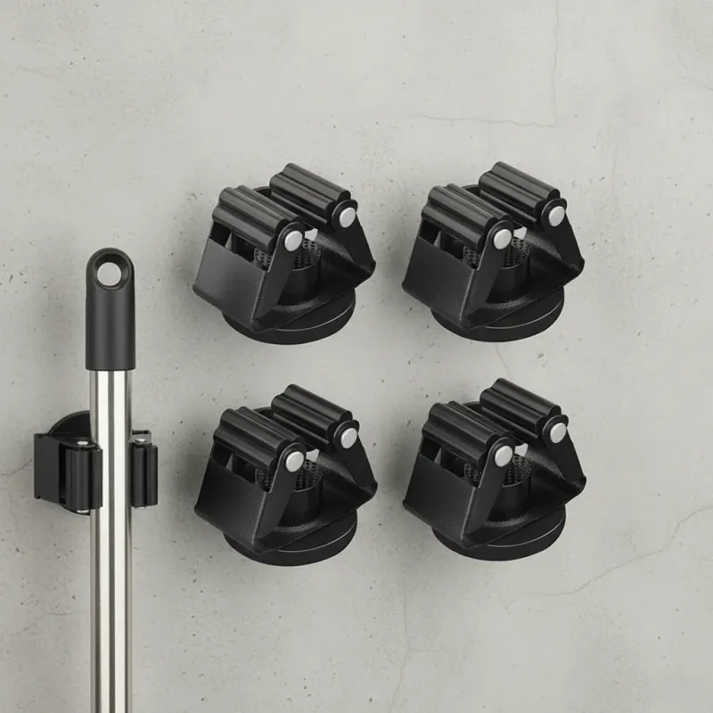 Magnetic Mop Hook Organizer 2