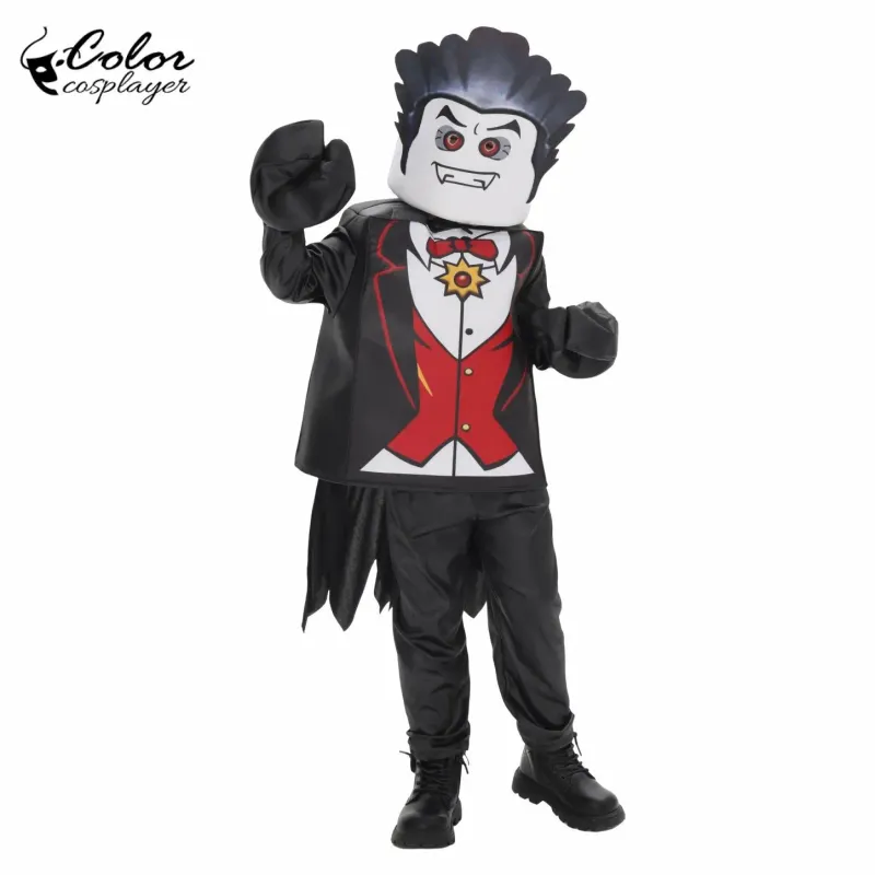 Black Monster Fighter Vampire Costume for Kids 3