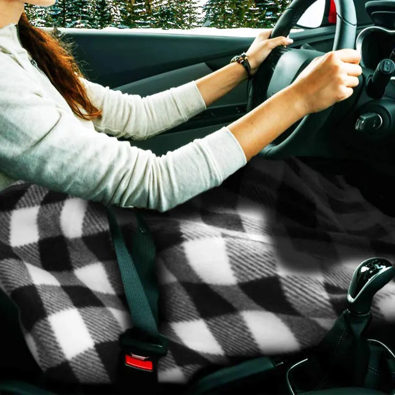 12V Fleece Heated Car Blanket 2