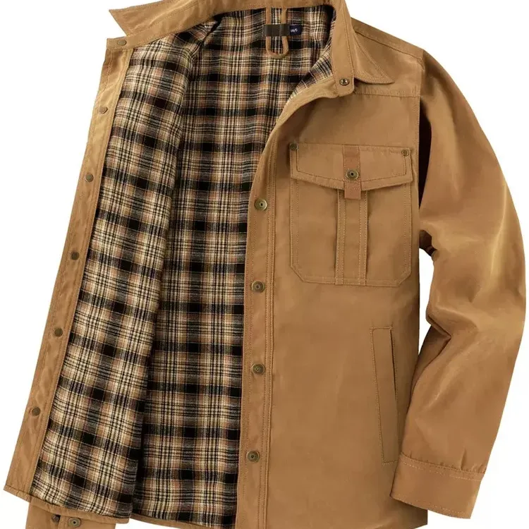 Men's Flannel Lined Western Shacket 6
