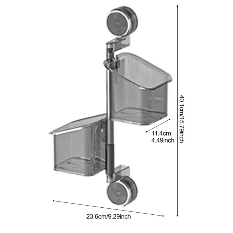 Rotating Suction Cup Storage Shelf 6