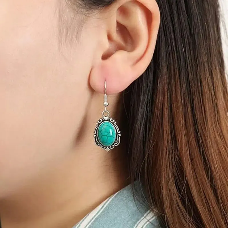 Vintage Turquoise 3-Piece Healing Stone Jewelry Set 5